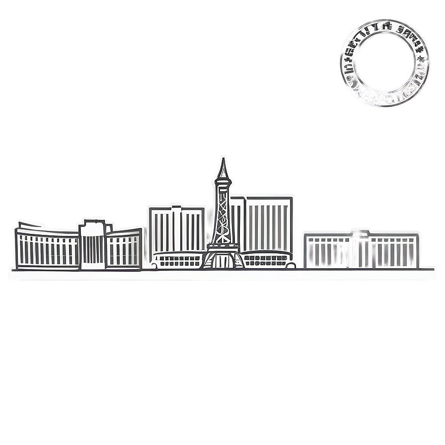 Las Vegas Skyline Outline Png Pnk6 PNG Image