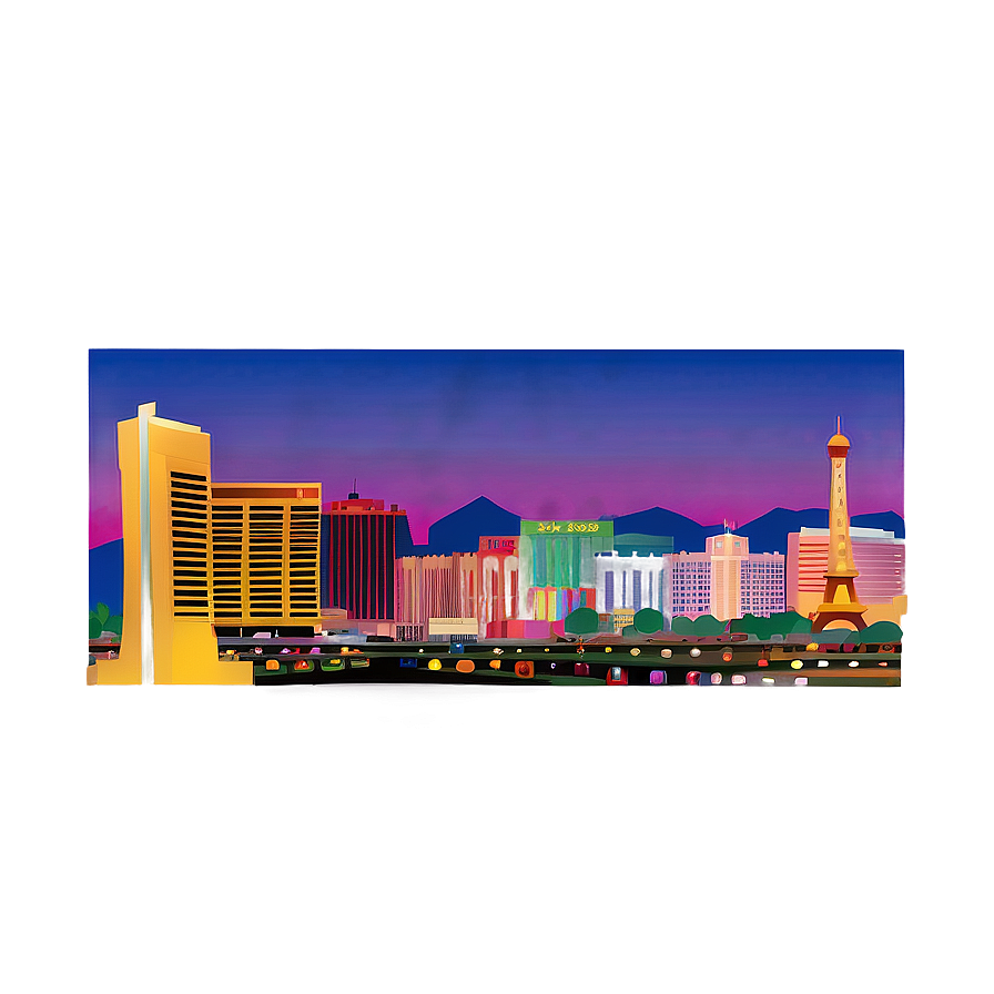 Las Vegas Skyline Vector Png 45 PNG Image