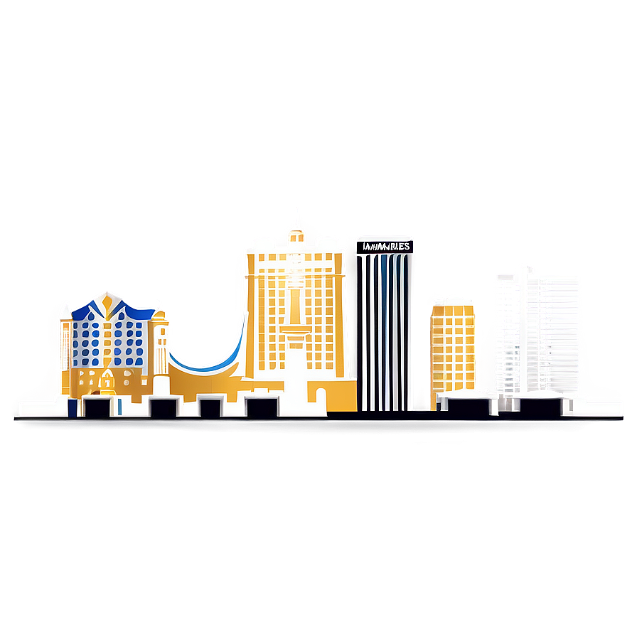 Las Vegas Skyline Vector Png Erw PNG Image