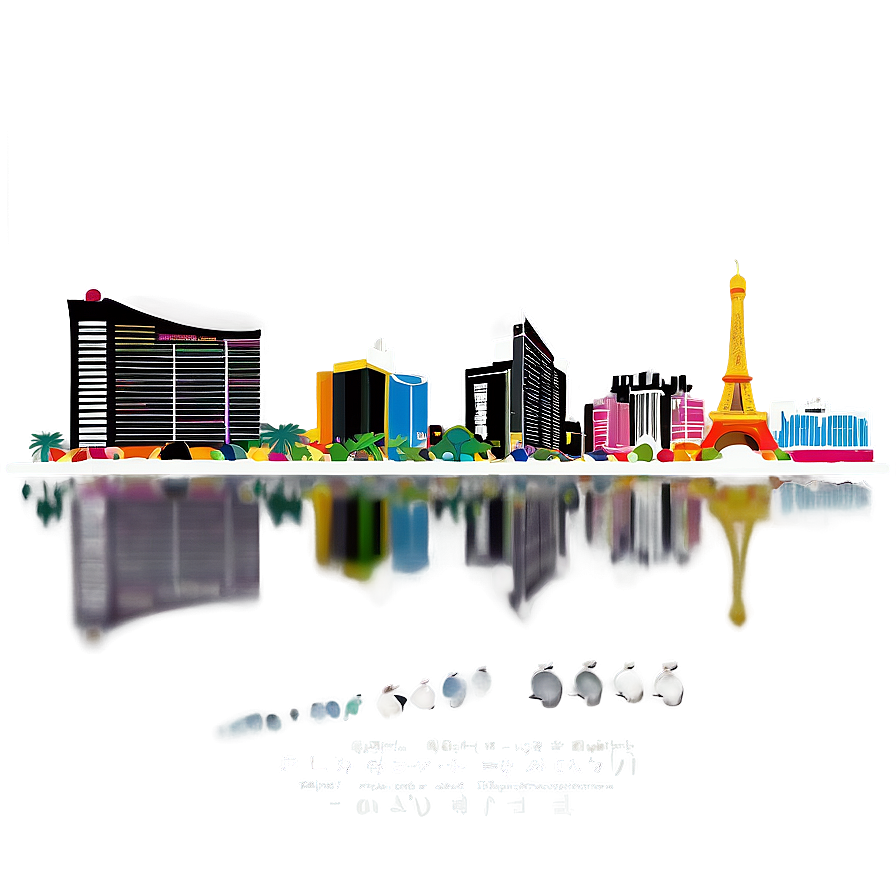 Las Vegas Urban Skyline Png Hiv PNG Image