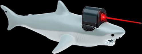 Laser Equipped Shark PNG Image