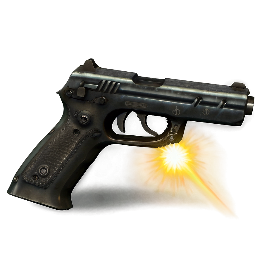 Laser-sighted Pistol Png 15 PNG Image