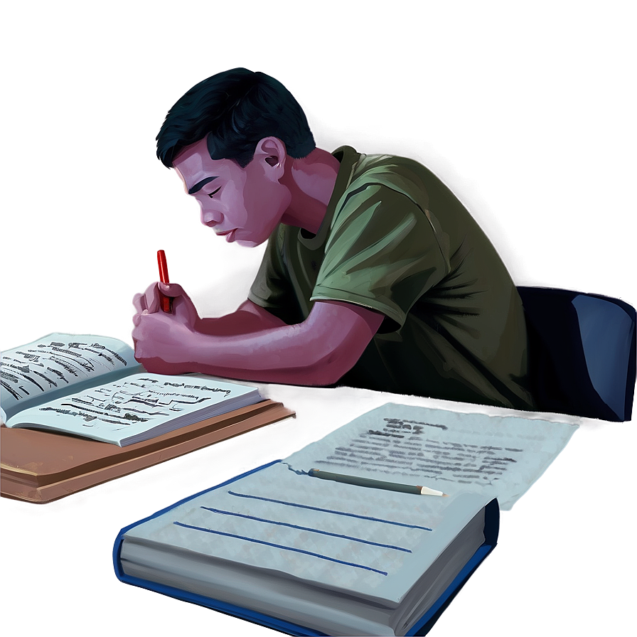 Late Night Study Session Png Jqq61 PNG Image