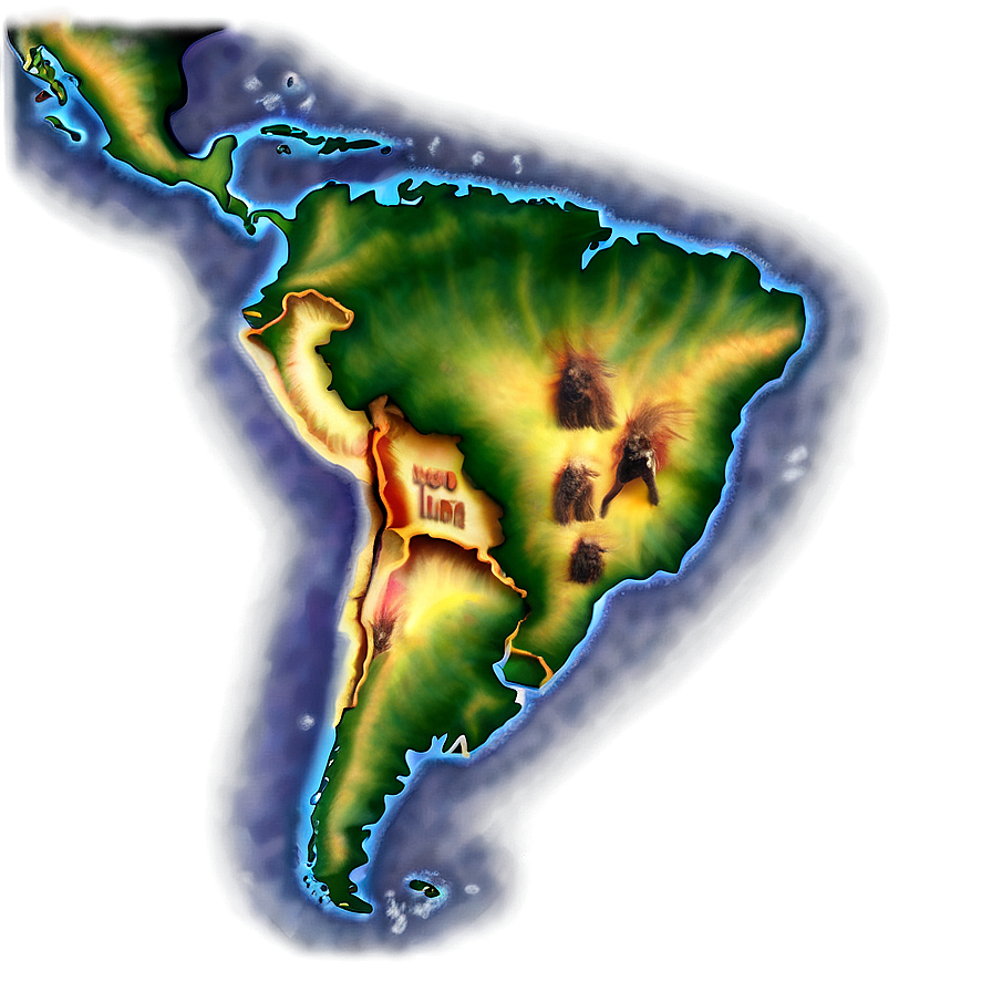 Latin America Map Png Hmu PNG Image