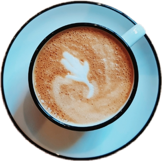 Latte Art Coffee Cup PNG Image