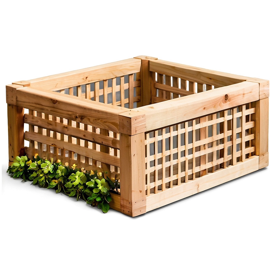 Lattice Planter Box Png Ell36 PNG Image