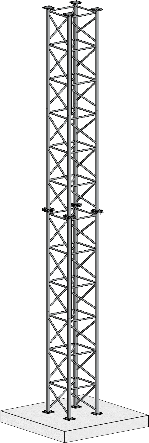 Lattice Structure Tower Design PNG Image