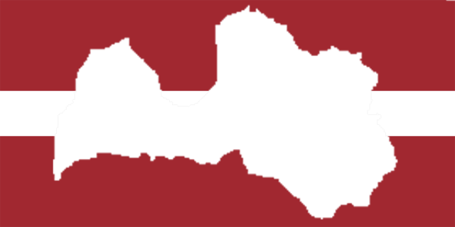 Latvia Flag Map Graphic PNG Image