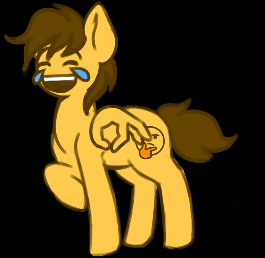 Laughing_ Brony_ Character_ Vector PNG Image