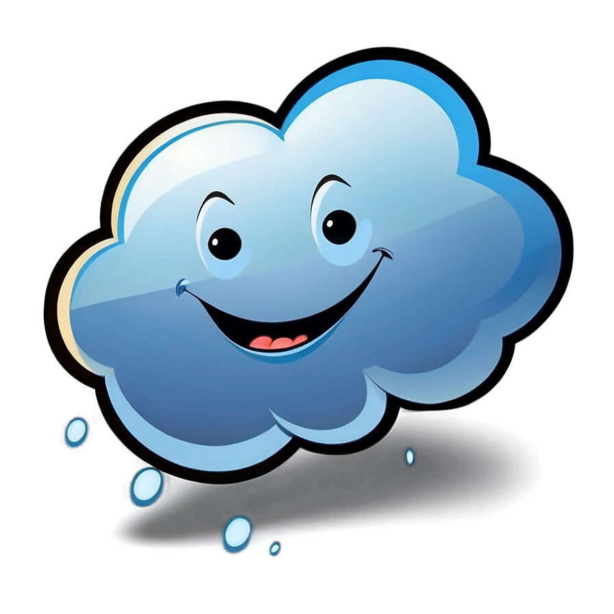 Laughing Cartoon Cloud Png Wbd PNG Image