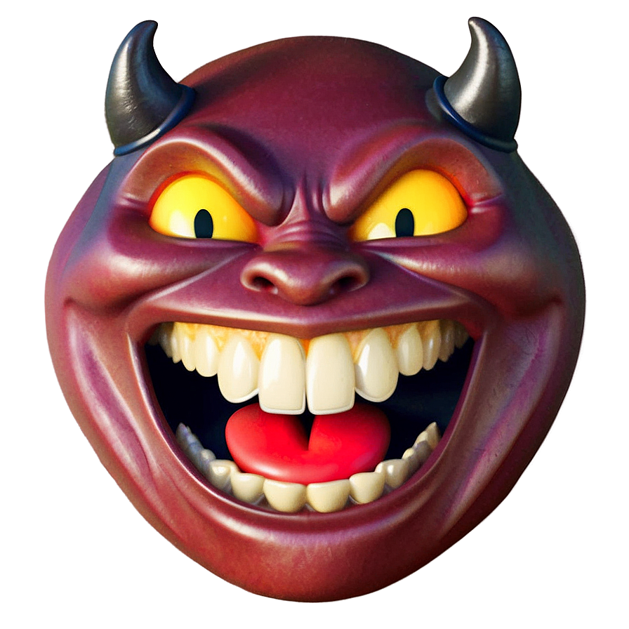 Laughing Devil Emoji Png Rki25 PNG Image