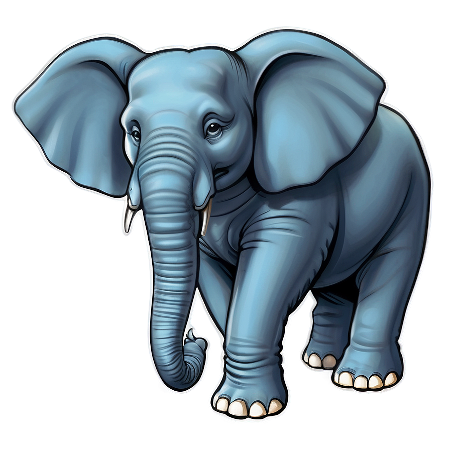 Laughing Elephant Cartoon Png Ljf63 PNG Image