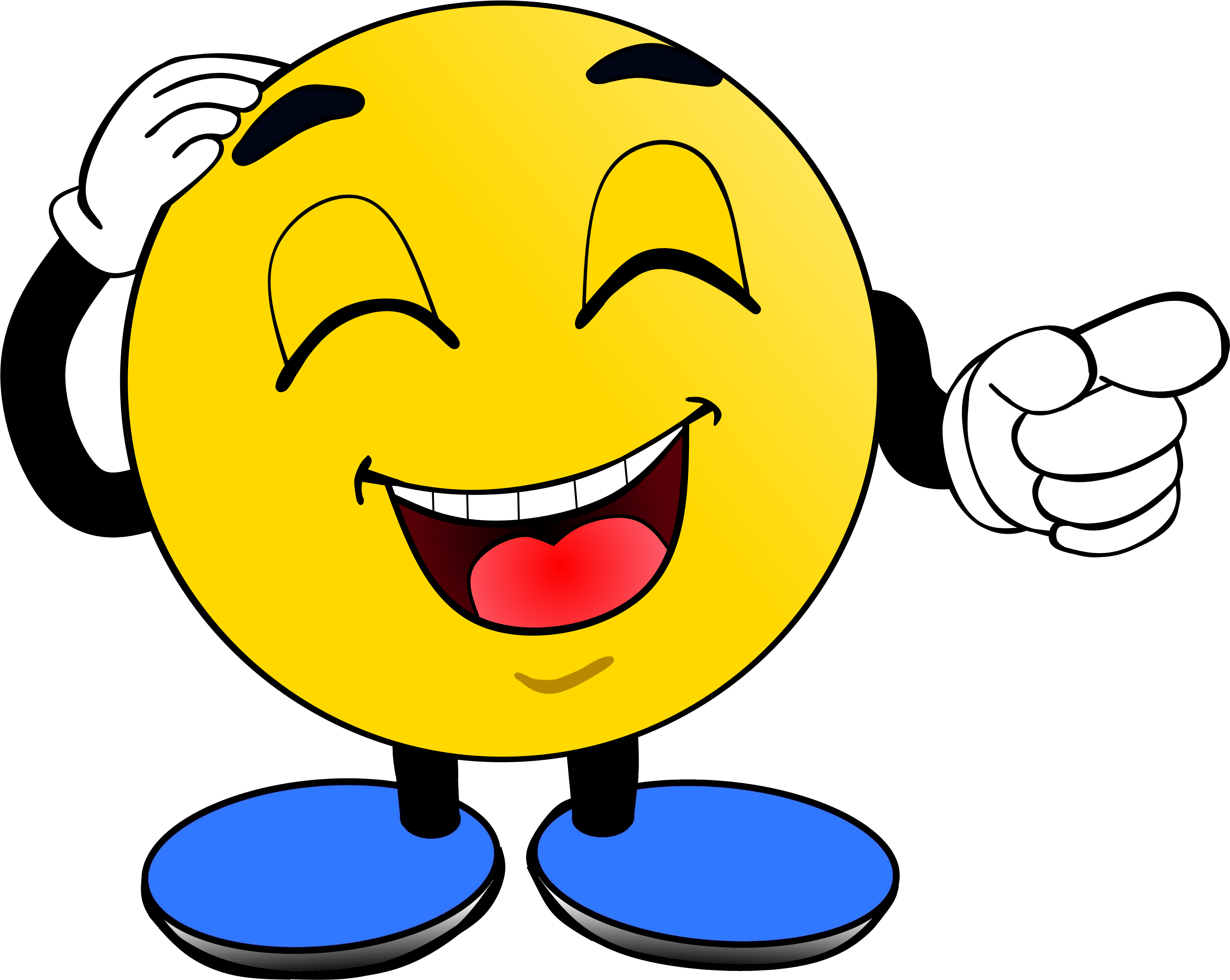 Laughing Emoji Character Illustration PNG Image