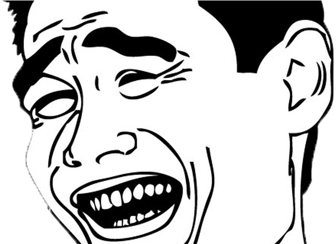 Laughing_ Man_ Meme_ Vector PNG Image