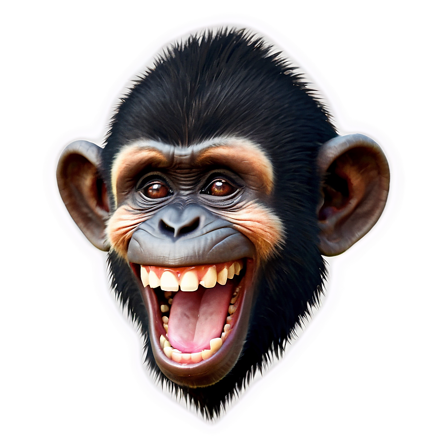 Laughing Monkey Face Emoji Png 64 PNG Image