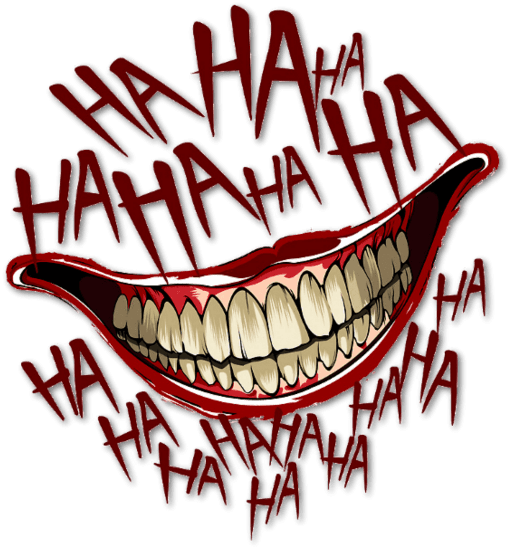 Laughing Mouth Comic Style Illustration PNG Image