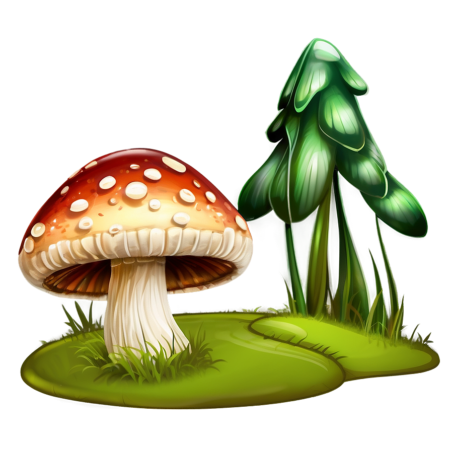 Laughing Mushroom Cartoon Png 06272024 PNG Image