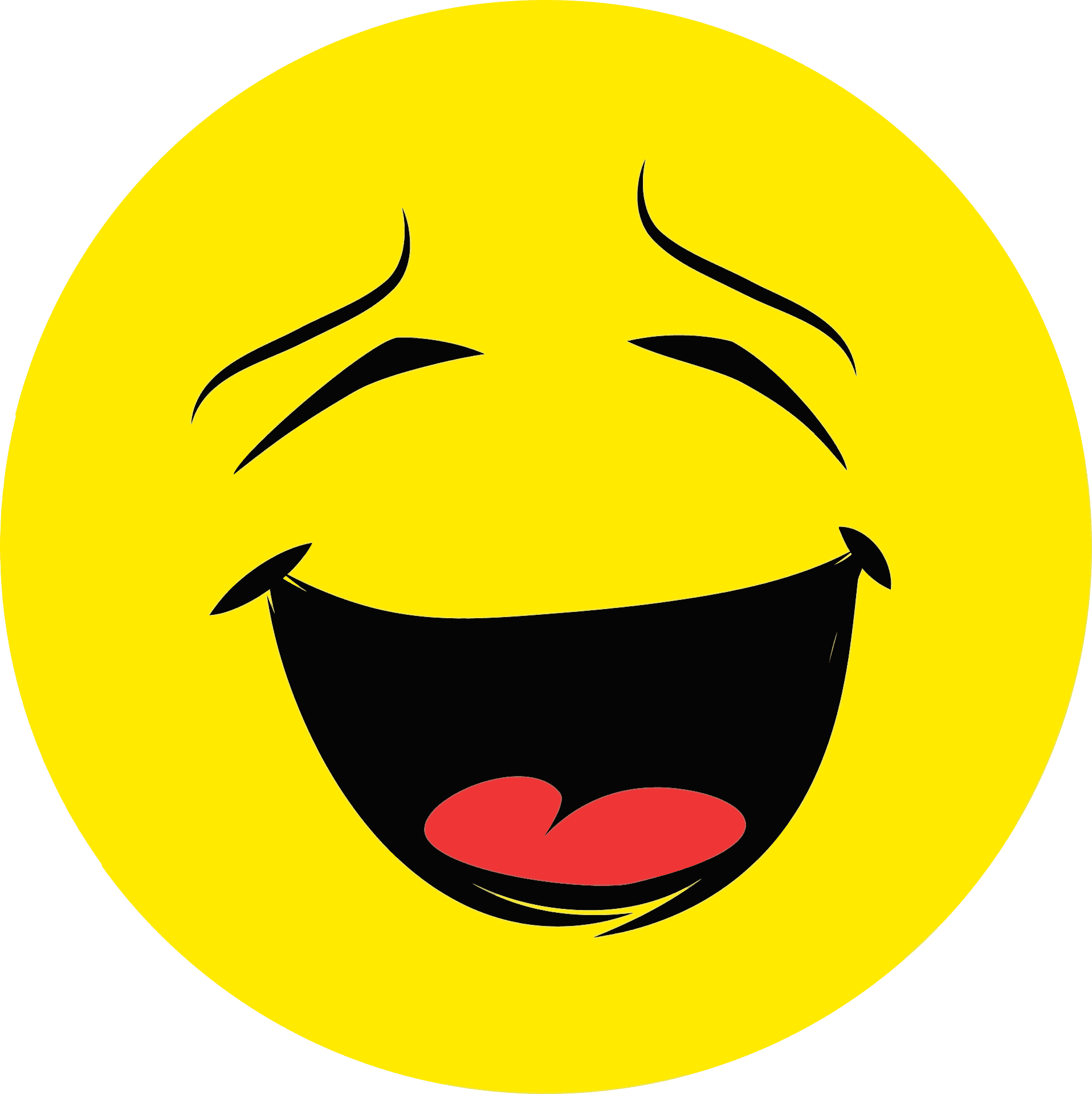 Laughing Yellow Smiley Face Emoji.png PNG Image