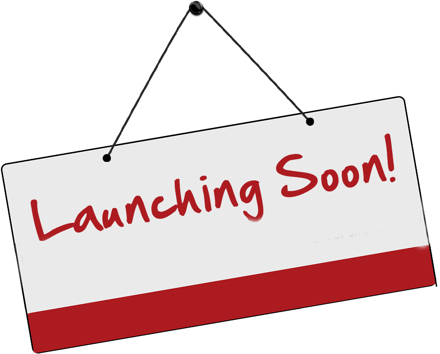 Launching Soon Sign PNG Image