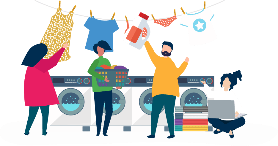 Laundry Day Activities PNG Image