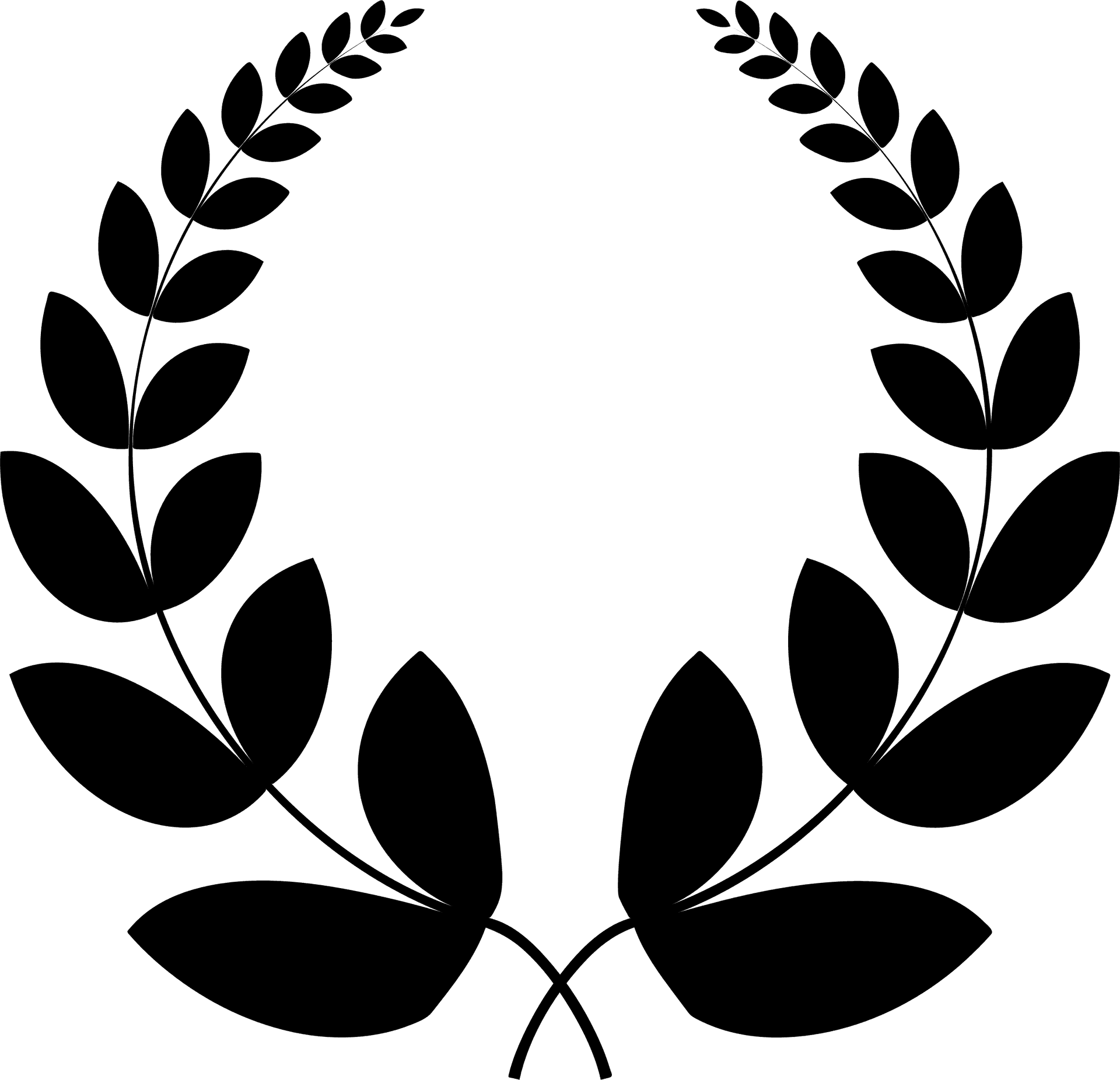 Laurel Wreath Symbol Graphic PNG Image