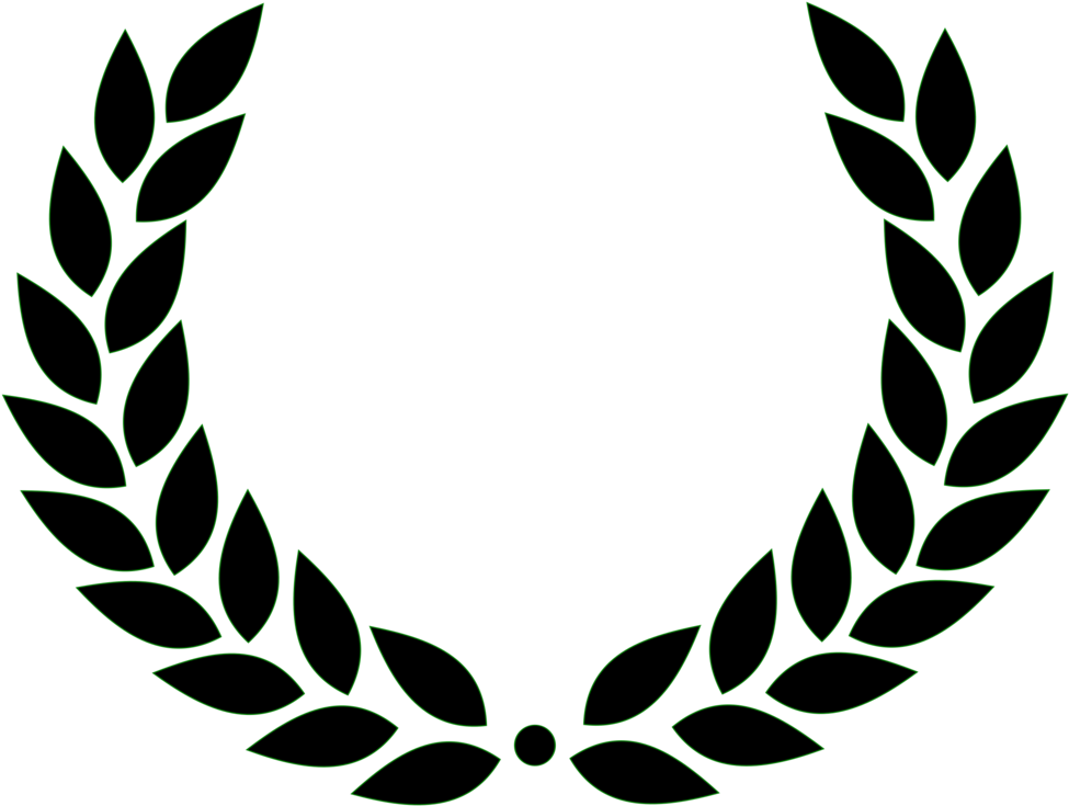 Laurel Wreath Symbol Graphic PNG Image