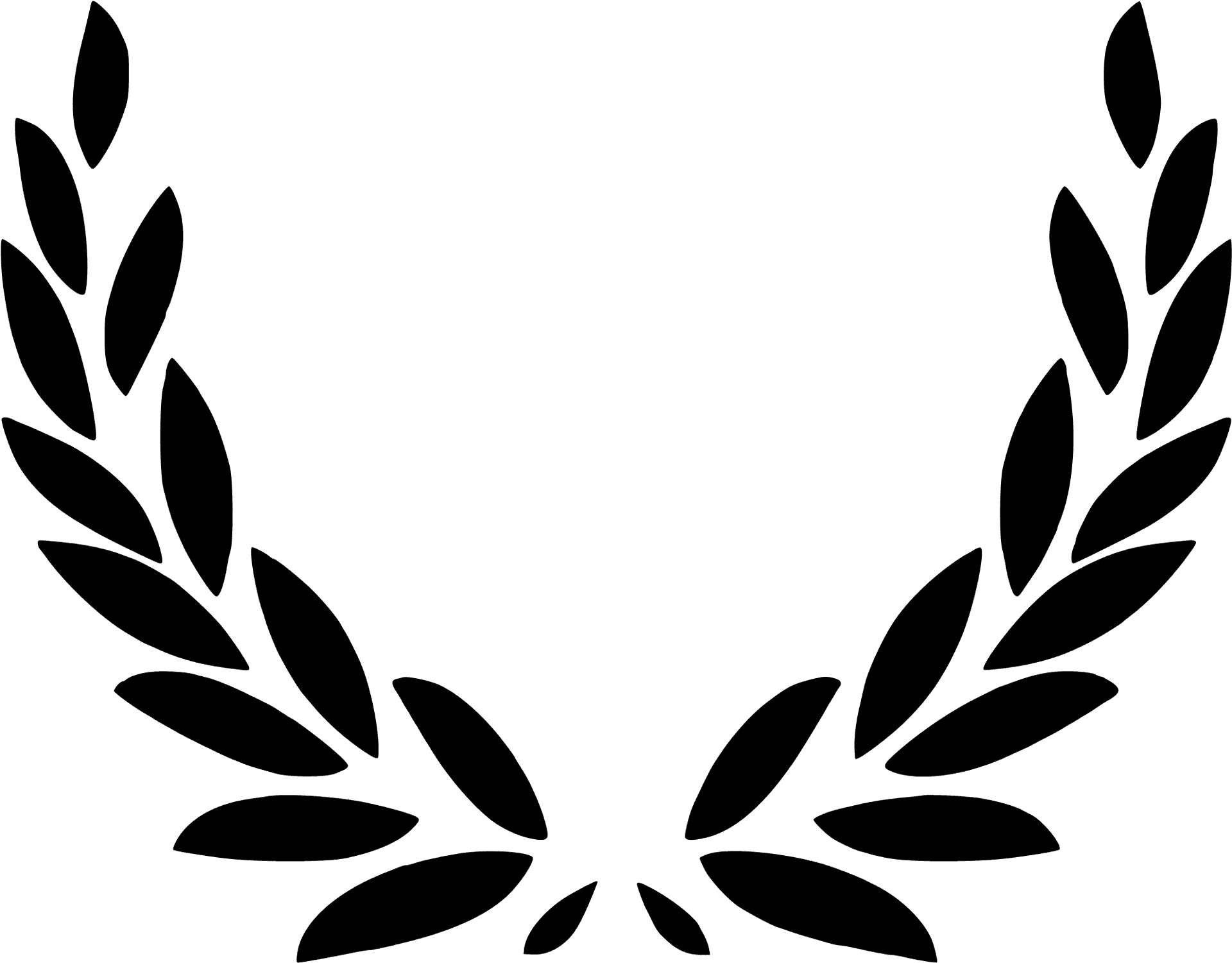 Laurel Wreath Symbol Graphic PNG Image