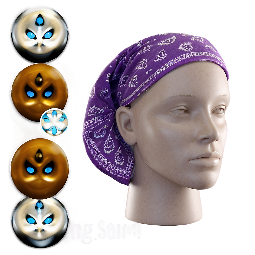 Lavender Bandana Accessory Png 05242024 PNG Image