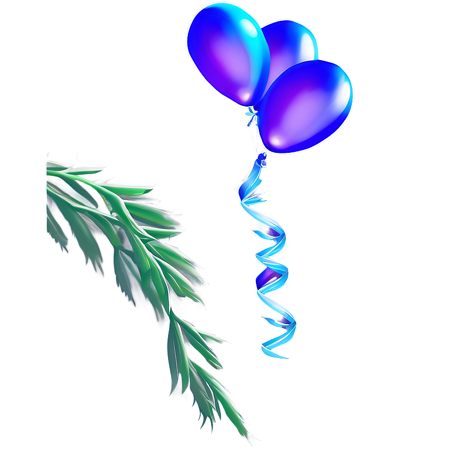 Lavender Blue Balloons Png Eqr PNG Image