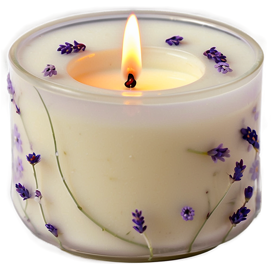 Lavender Infused Candle Png Gbx PNG Image