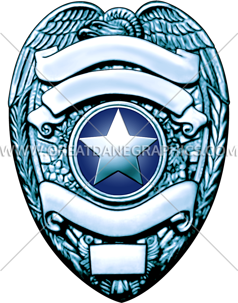 Law Enforcement Badge Graphic PNG Image