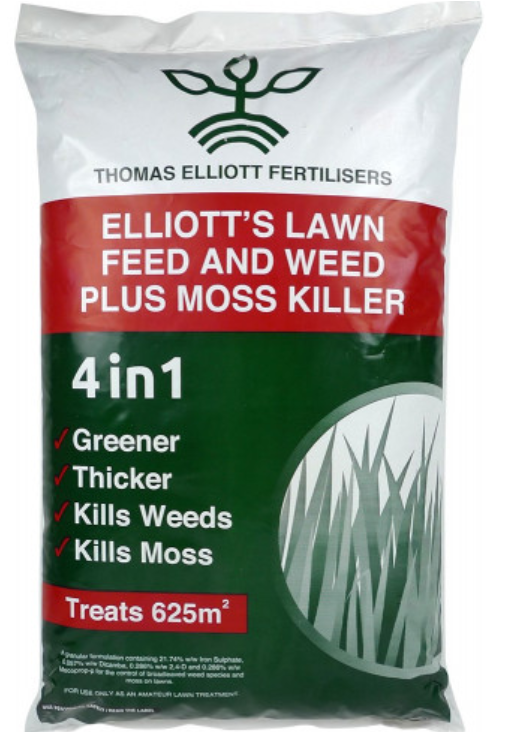 Lawn Care Product Elliotts4in1 Feed Weed Moss Killer PNG Image