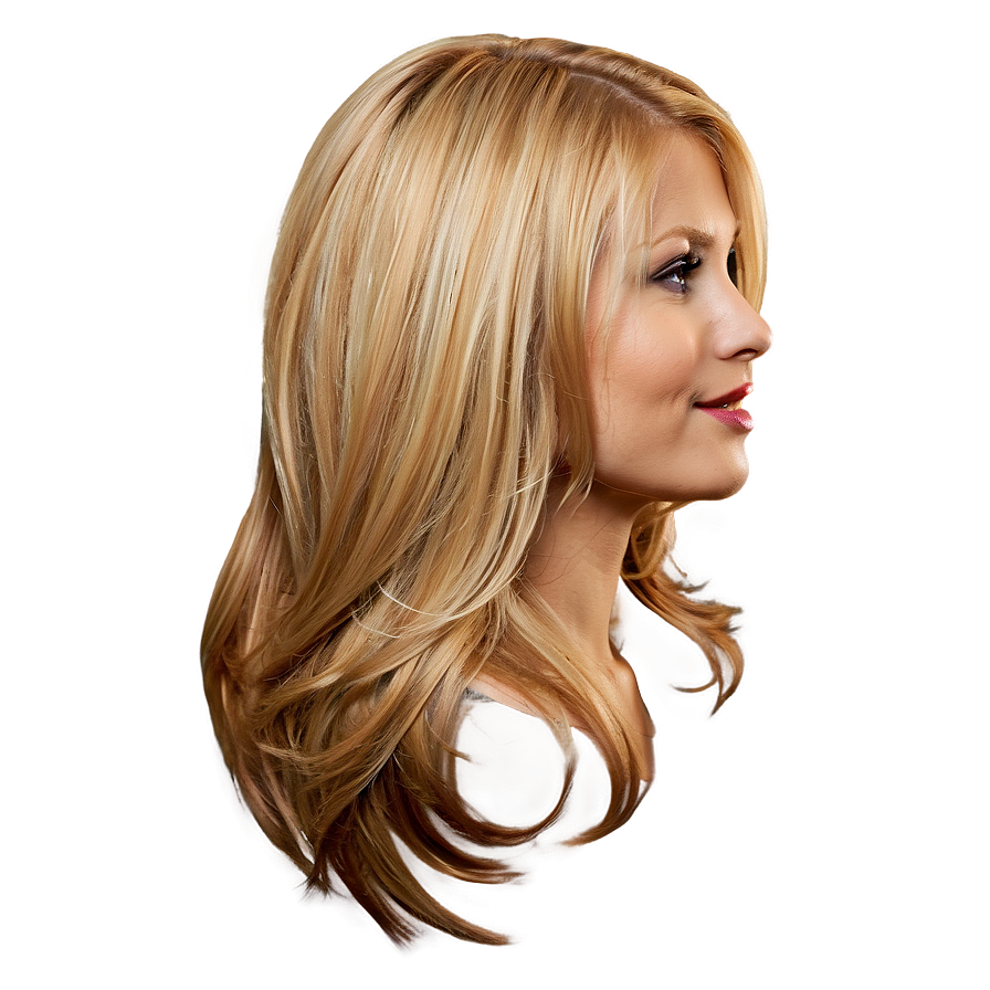 Layered Blond Hair Png 27 PNG Image