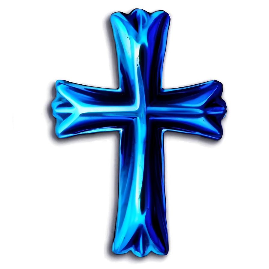 Layered Blue Cross Png Mdd PNG Image