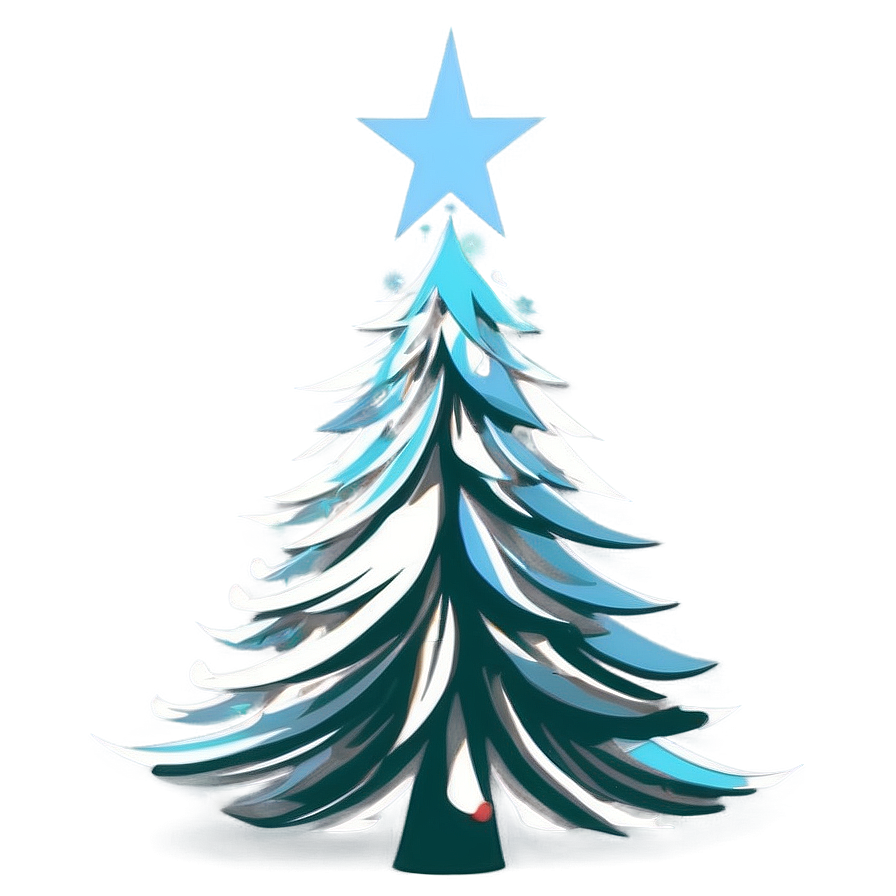 Layered Christmas Tree Silhouette Png 06132024 PNG Image