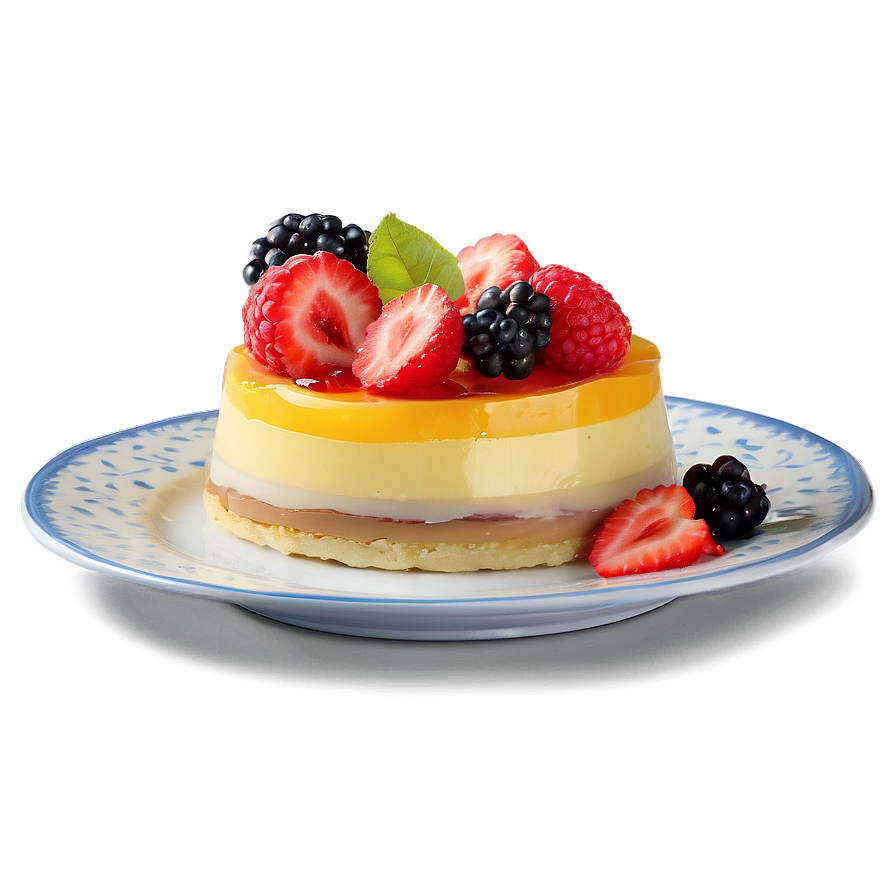 Layered Fruit Flan Recipe Png Lsx PNG Image