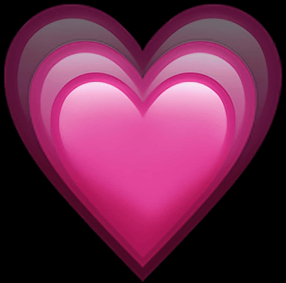 Layered Heart Illustration PNG Image