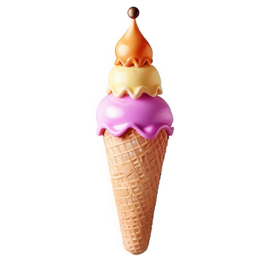 Layered Ice Cream Cone Png 53 PNG Image