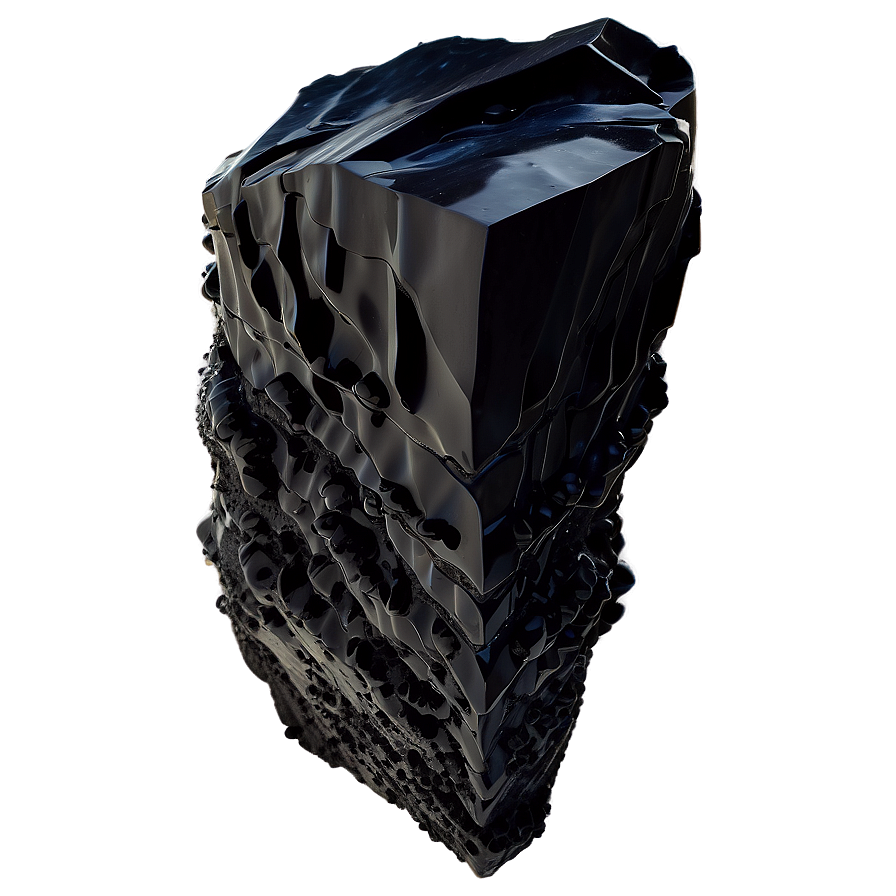 Layered Obsidian Formation Png Pot43 PNG Image