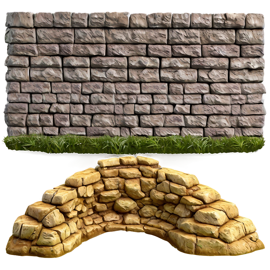 Layered Rock Wall Png 06292024 PNG Image