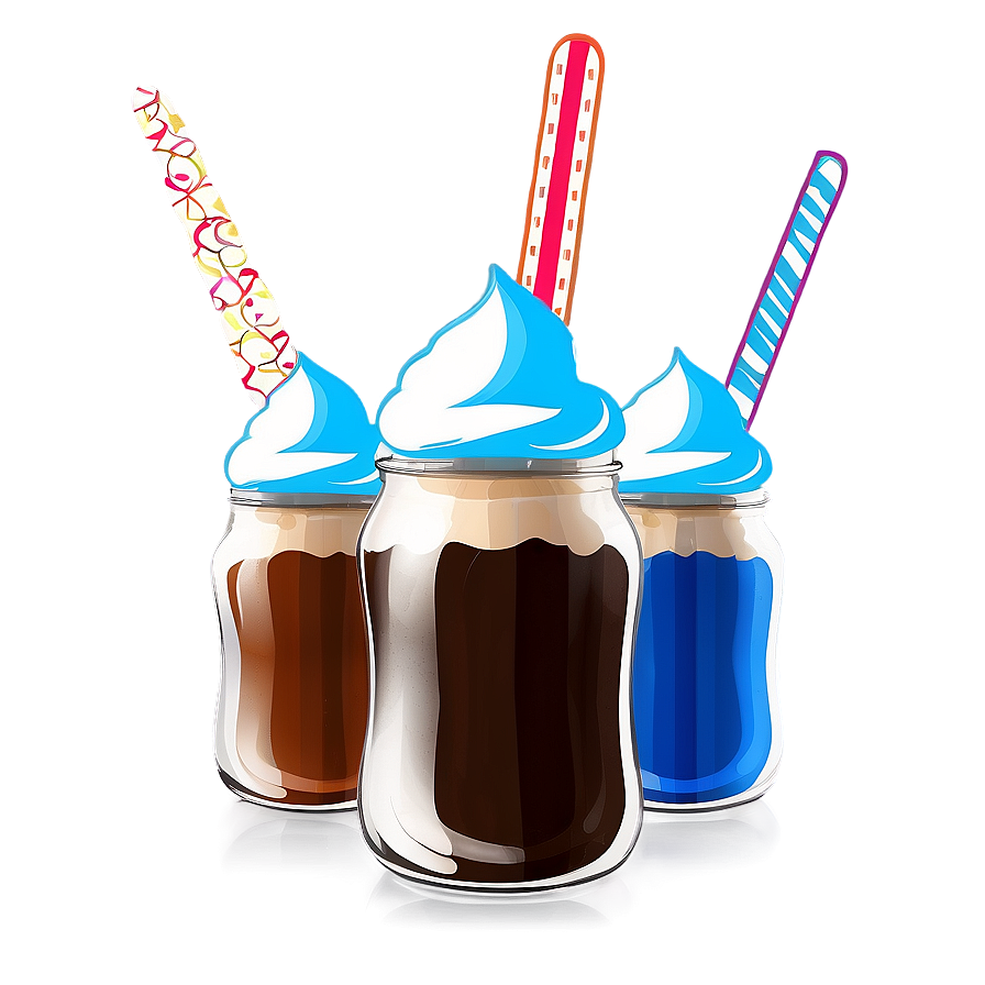 Layered Root Beer Float Jars Png Kbs PNG Image