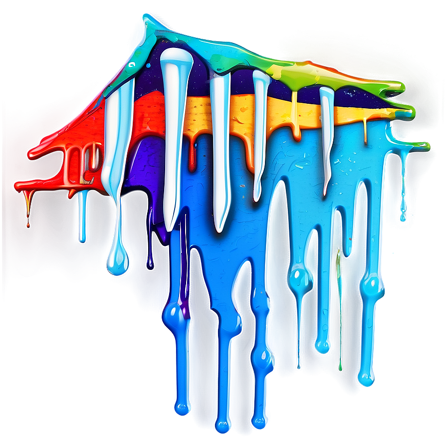 Layered Spray Paint Drip Png Wah43 PNG Image