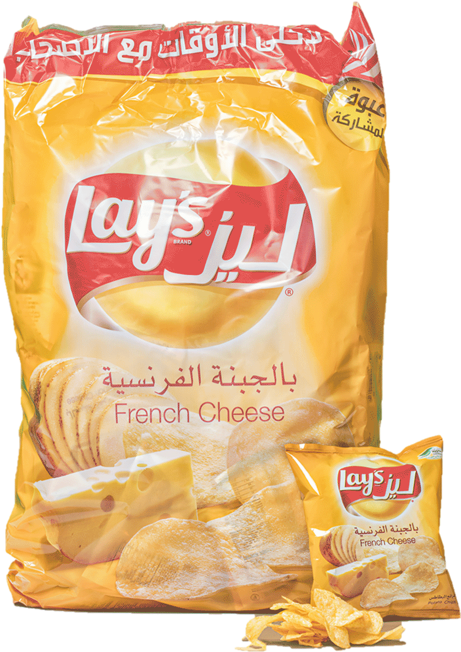 Lays French Cheese Flavor Chips Package PNG Image