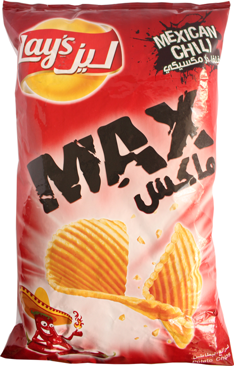 Lays Mexican Chili Flavored Chips Package PNG Image