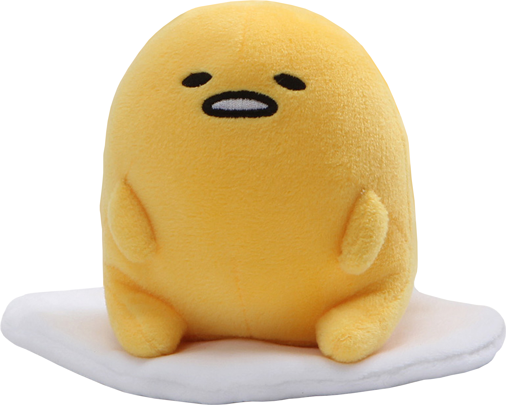 Lazy Yellow Creature Plush PNG Image