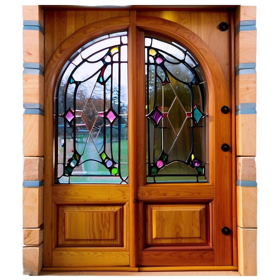 Leadlight Door Design Png Ars41 PNG Image