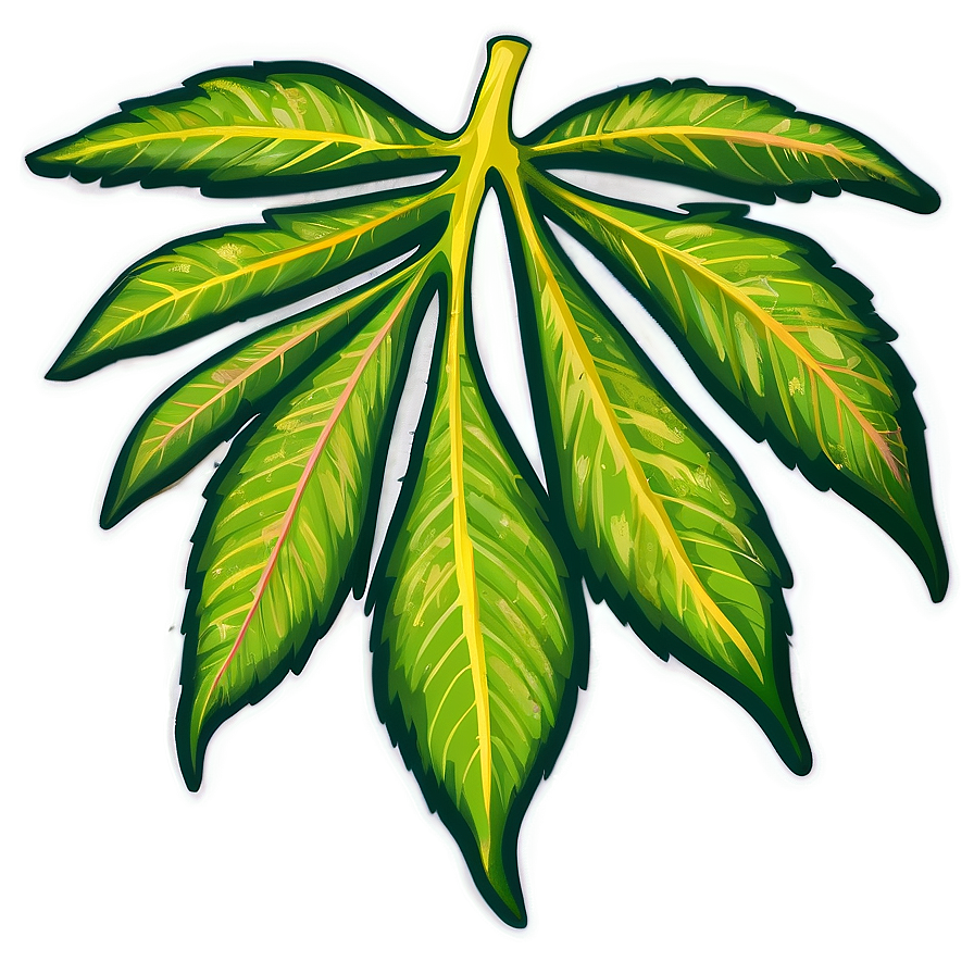 Leaf Stencil Png 05032024 PNG Image