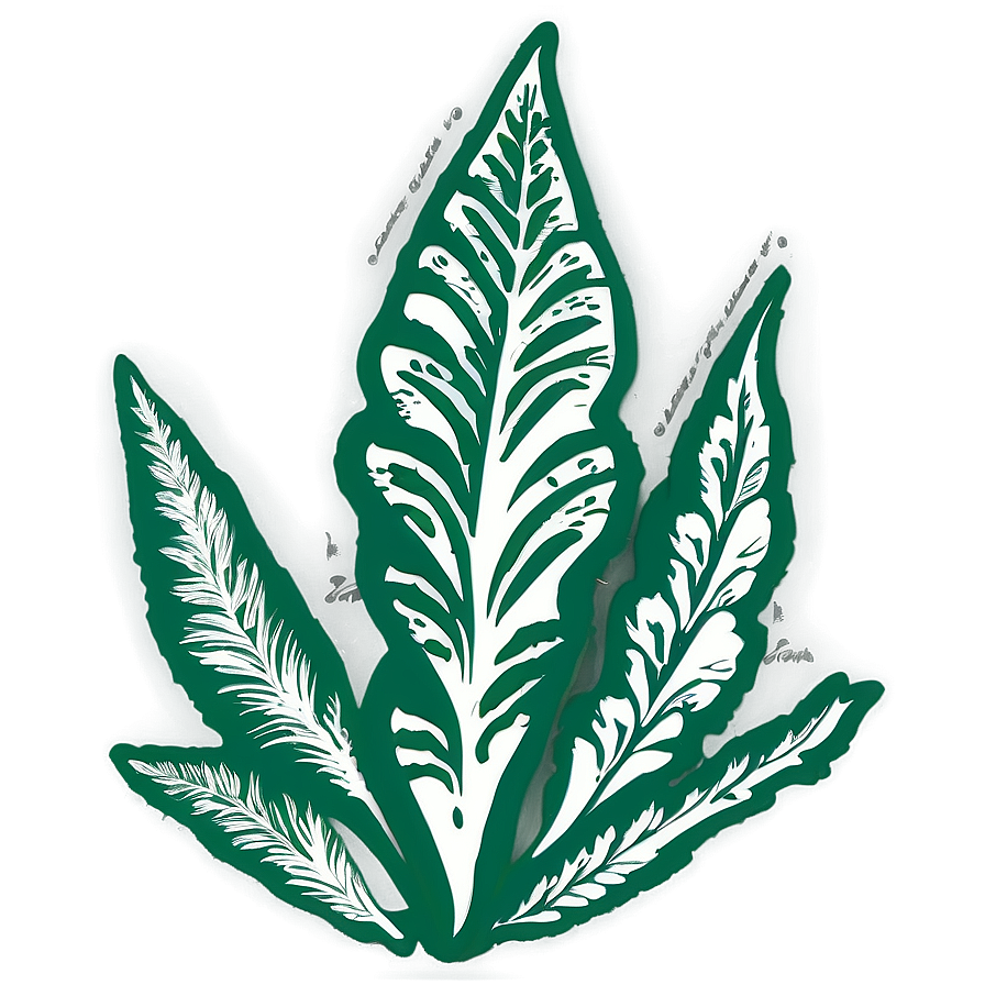 Leaf Stencil Png 74 PNG Image