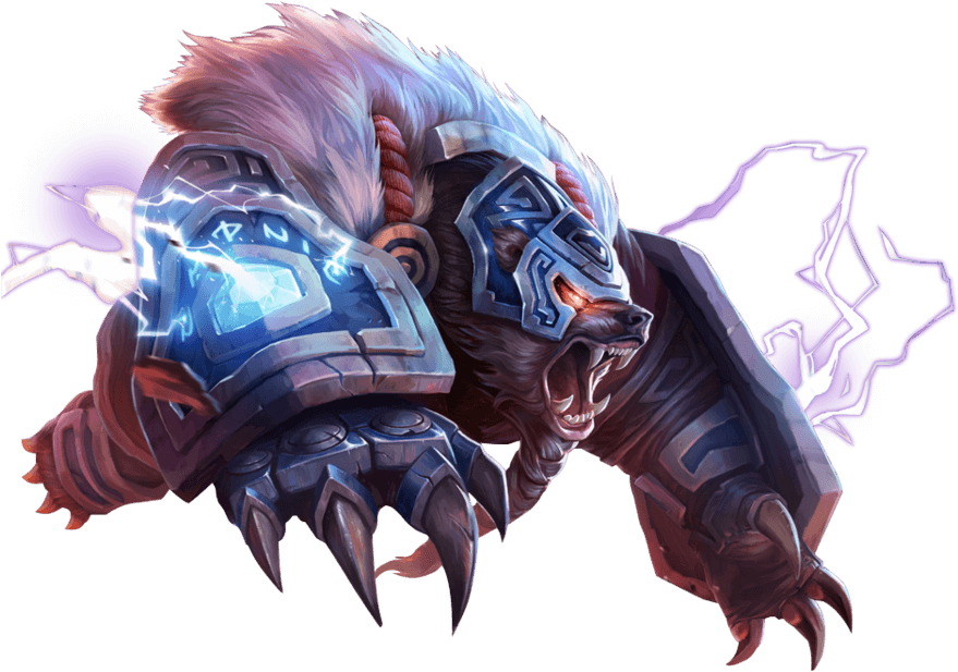 Leagueof Legends Volibear Thundering Smite PNG Image