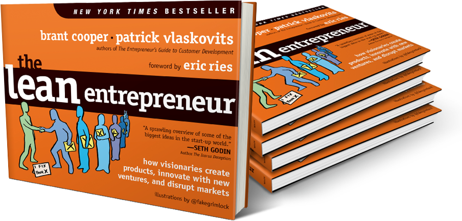 Lean Entrepreneur Book Cover PNG Image